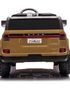 Lexus Masinuta electrica pentru copii cu licenta GX550 Champagne 4x4 cu telecomanda acumulator 24V7Ah Roti EVA Scaun din piele4 Motoare x 55W oglinzi retrovizoare lumini LED afisaj baterie