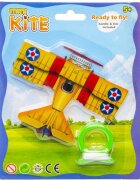 LG Imports Mini Zmeu lungime 10 cm Avion galben