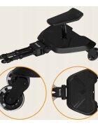Lionelo Adaptor universal carucior pentru al doilea copil Buggy Board Negru 2 in 1 3 pozitii reglare sezut pe inaltime platforma antiderapanta roti cu lumini colorate sustine 25 kg