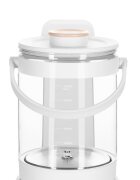 Lionelo Aparat pentru incalzirea si declorizarea apei Babypresto 2.0 alb pentru lapte praf cu lampa UV rezervor 3l lumina de noapte dozare 30-300 ml 1200 W si afisaj digital
