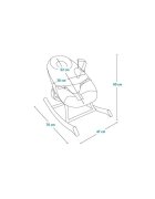 Lionelo Balansoar Dalia 4 in 1 Inaltime reglabila in 2 pozitii Cu husa detasabila Cu bara de jucarii pana la 9 kg Bej