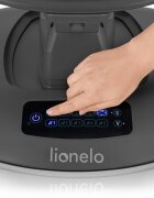 Lionelo Balansoar si sezlong Blossom Gri 5 melodii 5 moduri de balansare jucarii husa respirabila telecomanda scaun reglabil