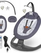 Lionelo Balansoar si sezlong copii Ralf 2 in 1 electric Gri Grafit