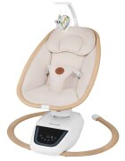 Lionelo Balansoar si sezlong electric Olivia Bej 2 in 1 cu leganare 3D 5 moduri de balansare in mai multe directii 13 melodii scaun pivotant la 180 grade reglabil cu arcada jucarii