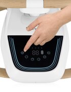 Lionelo Balansoar si sezlong electric Olivia Bej 2 in 1 cu leganare 3D 5 moduri de balansare in mai multe directii 13 melodii scaun pivotant la 180 grade reglabil cu arcada jucarii