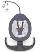 Lionelo Balansoar si sezlong Ralf 2 in 1 electric cu telecomanda si cablu USB GriAlb