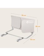 Lionelo Bariera de protectie pentru pat Lora XL 150x46 cm bej