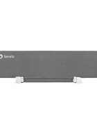 Lionelo Bariera de protectie pentru pat Lora XL Gri pliabila sistem de blocare StandSafe geanta de transport inclusa Conform cu BS 79722001+A12009