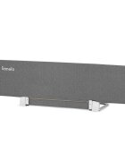 Lionelo Bariera de protectie pentru pat Lora XL Gri pliabila sistem de blocare StandSafe geanta de transport inclusa Conform cu BS 79722001+A12009