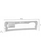 Lionelo Bariera protectie pat Eva 150x35 cm gri