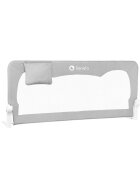 Lionelo Bariera protectie pat Hanna 150x66 cm gri