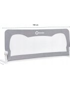 Lionelo Bariera protectie pat Hanna 150x66 cm gri