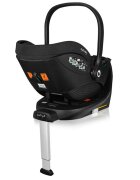 Lionelo Baza scaun auto i-Size Moxie Negru rotativa 360 cu isofix si picior stabilizator indicatori pentru instalare corecta