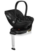 Lionelo Baza scaun auto i-Size Moxie Negru rotativa 360 cu isofix si picior stabilizator indicatori pentru instalare corecta