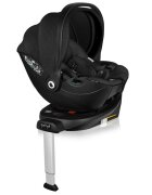 Lionelo Baza scaun auto i-Size Moxie Negru rotativa 360 cu isofix si picior stabilizator indicatori pentru instalare corecta