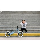 Lionelo Bicicleta copii fara pedale Bart 12 inch Blue Violet roti din spuma EVA de la 2 ani pana la 30 kg scaun reglabil de la 35-43 cm ghidon ajustabil suport pentru picioare in relief maner de transport