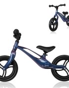 Lionelo Bicicleta copii fara pedale Bart 12 inch Blue Violet roti din spuma EVA de la 2 ani pana la 30 kg scaun reglabil de la 35-43 cm ghidon ajustabil suport pentru picioare in relief maner de transport