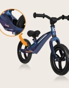 Lionelo Bicicleta copii fara pedale Bart 12 inch Blue Violet roti din spuma EVA de la 2 ani pana la 30 kg scaun reglabil de la 35-43 cm ghidon ajustabil suport pentru picioare in relief maner de transport