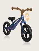 Lionelo Bicicleta copii fara pedale Bart 12 inch Blue Violet roti din spuma EVA de la 2 ani pana la 30 kg scaun reglabil de la 35-43 cm ghidon ajustabil suport pentru picioare in relief maner de transport
