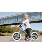 Lionelo Bicicleta copii fara pedale Bart 12 inch Blue Violet roti din spuma EVA de la 2 ani pana la 30 kg scaun reglabil de la 35-43 cm ghidon ajustabil suport pentru picioare in relief maner de transport
