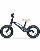 Lionelo Bicicleta copii fara pedale Bart Air albastru 12 inch cu roti gonflabile constructie din magneziu greutate foarte mica scaun si ghidon reglabile pe inaltime greutate maxima suportata 30 kg