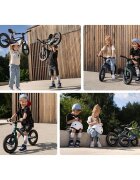 Lionelo Bicicleta copii fara pedale Bart Air green forest 12 inch cu roti gonflabile constructie din magneziu greutate foarte mica scaun si ghidon reglabile pe inaltime greutate maxima suportata 30 kg