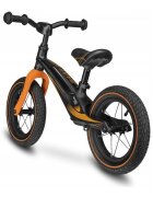 Lionelo Bicicleta copii fara pedale Bart Air negru 12 inch cu roti gonflabile constructie din magneziu greutate foarte mica scaun si ghidon reglabile pe inaltime greutate maxima suportata 30 kg