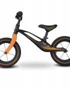 Lionelo Bicicleta copii fara pedale Bart Air negru 12 inch cu roti gonflabile constructie din magneziu greutate foarte mica scaun si ghidon reglabile pe inaltime greutate maxima suportata 30 kg