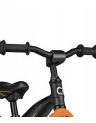 Lionelo Bicicleta copii fara pedale Bart Air negru 12 inch cu roti gonflabile constructie din magneziu greutate foarte mica scaun si ghidon reglabile pe inaltime greutate maxima suportata 30 kg