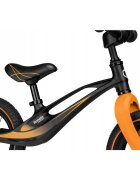 Lionelo Bicicleta copii fara pedale Bart Air negru 12 inch cu roti gonflabile constructie din magneziu greutate foarte mica scaun si ghidon reglabile pe inaltime greutate maxima suportata 30 kg