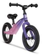 Lionelo Bicicleta copii fara pedale Bart Air Pink Violet 12 inch cu roti gonflabile constructie din magneziu greutate foarte mica scaun si ghidon reglabile pe inaltime greutate maxima suportata 30 kg