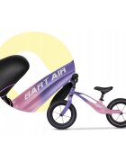Lionelo Bicicleta copii fara pedale Bart Air Pink Violet 12 inch cu roti gonflabile constructie din magneziu greutate foarte mica scaun si ghidon reglabile pe inaltime greutate maxima suportata 30 kg