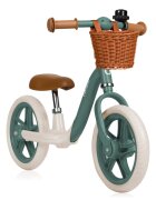 Lionelo Bicicleta fara pedale Alex Plus Usoara Cu ghidon si sa reglabile Include cos depozitare si sonerie Din otel Cu roti din spuma EVA 12 inch Green Forest