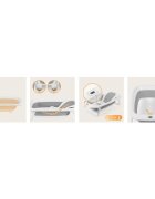 Lionelo Cadita pliabila Bubble Suport anatomic si dop incluse Cu termometru Capacitate 50 l 85 x 50 cm Gri