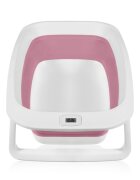 Lionelo Cadita pliabila Bubble Suport anatomic si dop incluse Cu termometru Capacitate 50 l 85 x 50 cm Roz