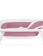 Lionelo Cadita pliabila Bubble Suport anatomic si dop incluse Cu termometru Capacitate 50 l 85 x 50 cm Roz