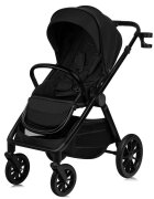 Lionelo Carucior 2 in 1 Layla Sarcina maxima 22 kg Cadru aluminiu Cu landou intarit si salteluta din spuma AirDots Reversibil Cu ventilatie 3D Cu accesorii Standard de siguranta EN1888-1 negru