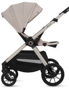 Lionelo Carucior 3 in 1 Layla Bej pana la 22 kg reversibil cadru aluminiu landou intarit si salteluta din spuma AirDots si scoica auto testata ADAC