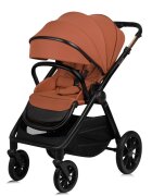 Lionelo Carucior 3 in 1 Layla Sarcina maxima 22 kg Cadru aluminiu Cu landou intarit si salteluta din spuma AirDots Reversibil Cu ventilatie 3D Cu accesorii Standard de siguranta EN1888-1 maro