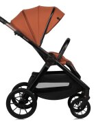Lionelo Carucior 3 in 1 Layla Sarcina maxima 22 kg Cadru aluminiu Cu landou intarit si salteluta din spuma AirDots Reversibil Cu ventilatie 3D Cu accesorii Standard de siguranta EN1888-1 maro