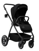 Lionelo Carucior 3 in 1 Meril cu landou de dimensiune XL reversibil cu scoica auto testata ADAC cu accesorii pana la 22 kg conform cu EN1888-1 EN1888-2 EN1466 negru