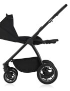 Lionelo Carucior 3 in 1 Meril cu landou de dimensiune XL reversibil cu scoica auto testata ADAC cu accesorii pana la 22 kg conform cu EN1888-1 EN1888-2 EN1466 negru