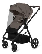 Lionelo Carucior 3 in 1 pentru copii Greet Bej pana la 22 kg cadru aluminiu salteluta moale reversibil cu accesorii suport pentru picioare spatar reglabil