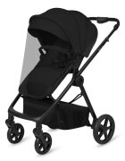 Lionelo Carucior 3 in 1 pentru copii Greet Negru pana la 22 kg cadru aluminiu salteluta moale reversibil cu accesorii suport pentru picioare spatar reglabil
