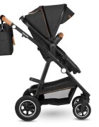Lionelo Carucior Amber 2 in 1 Cadru aluminiu Cu landou intarit si salteluta moale Reversibil Maner ajustabil Huse pentru picioare ploaie Plasa de tantari Geanta parinti Sarcina maxima 22 kg Standard de siguranta EN18