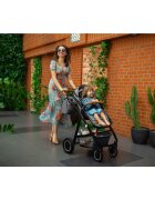Lionelo Carucior Amber 3 in 1 Cadru aluminiu Cu landou intarit si salteluta moale Cu scoica auto testata ADAC Reversibil Cu accesorii Geanta parinti Sarcina maxima 22 kg Standard de siguranta EN1888-1 EN1466 ECE R129