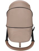Lionelo Carucior pentru copii Annet Plus Bej cu accesorii si capotina XXL reglabila 0-22 kg conform cu standardele europene de securitate