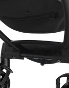 Lionelo Carucior pentru copii Annet Plus Gri Caramel cu accesorii si capotina XXL reglabila 0-22 kg conform cu standardele europene de securitate