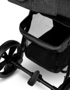 Lionelo Carucior pentru copii Annet Plus Gri Caramel cu accesorii si capotina XXL reglabila 0-22 kg conform cu standardele europene de securitate