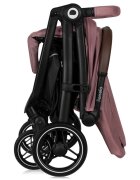 Lionelo Carucior pentru copii Ingrid Roz sport capotina impermeabila cu filtru UPF50+ pana la 22 kg spatar reglabil suport pahar si plasa de tantari sistem pentru pliere automata